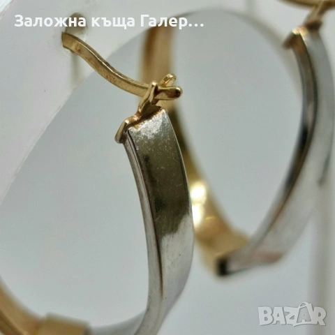 Елегантни златни обеци 585, 2,17г – стил и блясък, снимка 5 - Обеци - 54216178