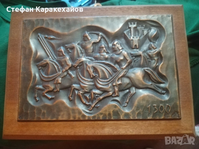 Медна картина, войската на Аспарух , снимка 2 - Картини - 55289435