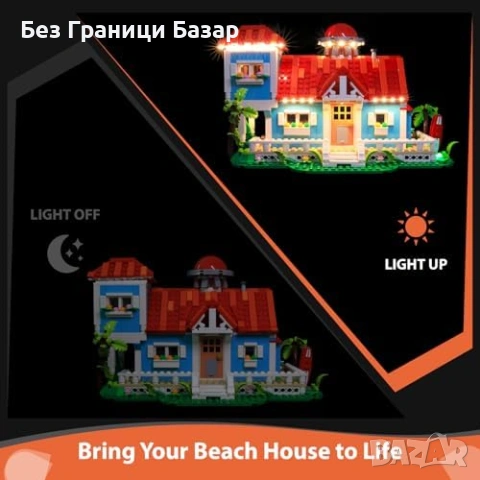 Ново LED Осветление за LEGO 43268 Lilo Stitch Beach House Disney Лего къща декорация, снимка 2 - Лед осветление - 54354319