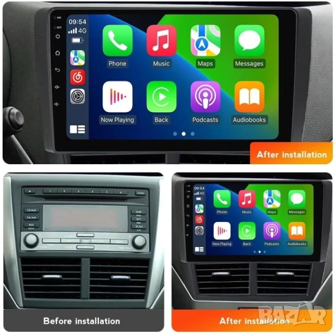 Мултимедия, Двоен дин, за Subaru Forester, Навигация, за Субару, радио, плеър 9“, Android, 2 DIN  , снимка 2 - Аксесоари и консумативи - 38381117