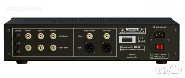 Lab 12 Melto 2 - Fully adjustable Phono Preamplifier, снимка 4 - Аудиосистеми - 54932693