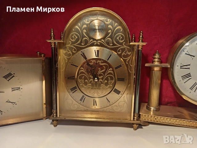 Три германски настолни часовници, снимка 2 - Антикварни и старинни предмети - 55234019
