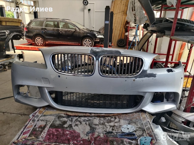 Предна Броня със Решетки за BMW Series 5 M-sport F10/F11 2009--2016 г., снимка 9 - Части - 54312941