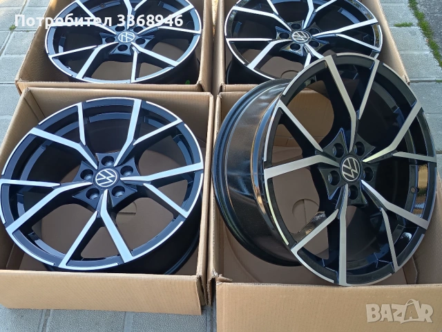ПРОМОЦИЯ!!! ЧИСТО НОВИ ДЖАНТИ VW RLINE 17" 5X100 ФОЛКСВАГЕН Р ЛАЙН ГОЛФ ПОЛО КАДИ 5Х100, снимка 6 - Гуми и джанти - 54383861