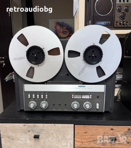Ролков магнетофон REVOX A77 4 писти с вграден усилвател и колони