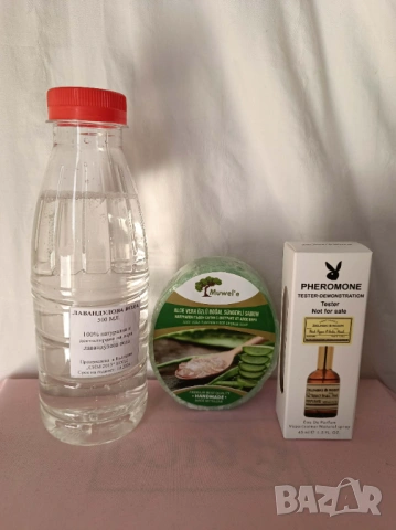 Промо комплект 53-парфюм тестер, лав.вода и сапун с гъба