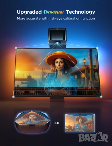 LED подсветка Govee TV Backlight 3 Lite RGBICW за 40 50 и 55 65 inch TV - НОВО, снимка 11 - Стойки, 3D очила, аксесоари - 54684210