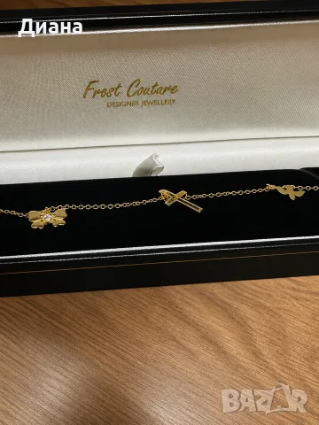 Чисто нова гривна Frost Couture – Sterling Silver 925, 18K Yellow Gold Plated/ позлатена с 18К