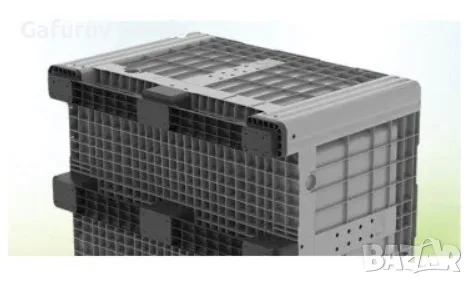 Пластмасов бокс палет Big Box Solid PG 785B-S – 690 л, 1200 × 1000 мм, снимка 4 - Друго - 55516353