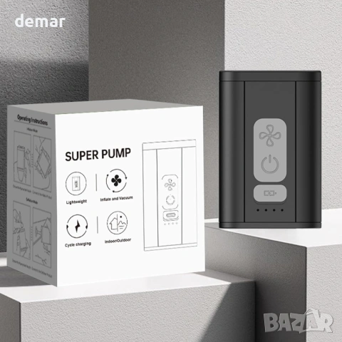 Въздушна помпа за надуваеми играчки, 5kPa с 5 дюзи, снимка 7 - Други стоки за дома - 54064870