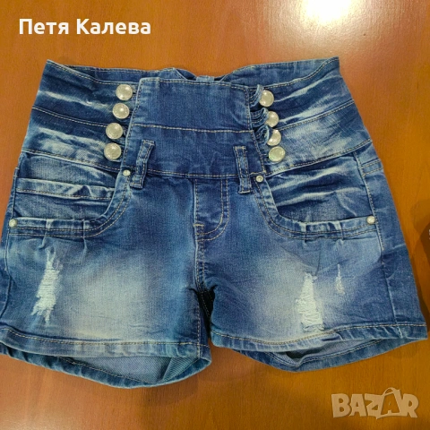 Къси дънкови панталони , снимка 2 - Къси панталони и бермуди - 54748856