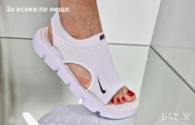 Nike Дамски Сандали Найк - Бели Или Черни Код P2757, снимка 4 - Сандали - 55066450
