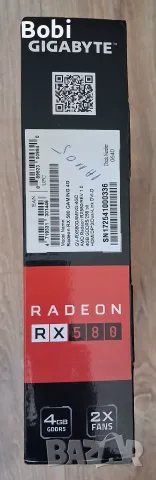 Видео карта Gigabyte RX 580 - 4GB, снимка 3 - Видеокарти - 55326450