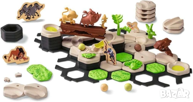 Ravensburger GraviTrax Junior - Комплект Цар Лъв е интерактивна система за изграждане на писти с топ, снимка 3 - Конструктори - 54976012