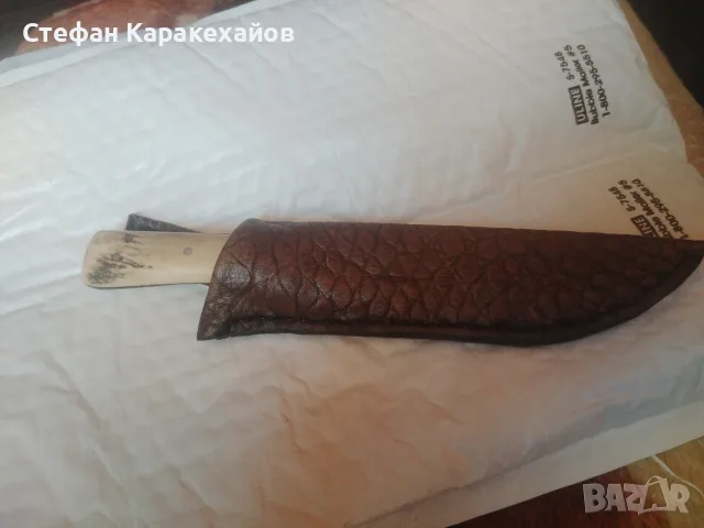 Стар Габровски ловен нож , снимка 4 - Ножове - 55544052