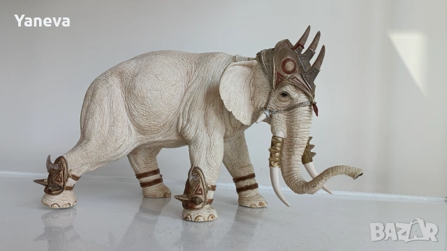 Schleich, vintage, екшън фигури , модел боен слон и боен носорог , снимка 4 - Фигурки - 55179670