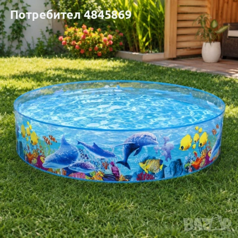 Детски твърдостенен басейн, снимка 2 - Басейни и аксесоари - 54930720