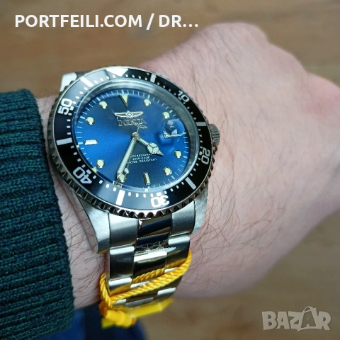 Един от най-красивите часовници на Invictа, 200м водоустойчивост, корона на винт, Seiko Caliber