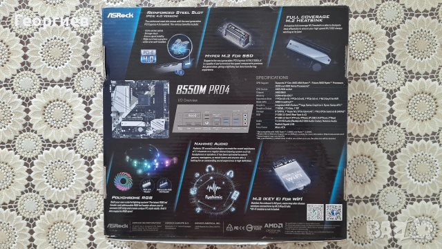 Дънна платка ASRock B550M Pro4, снимка 10 - Дънни платки - 55218587