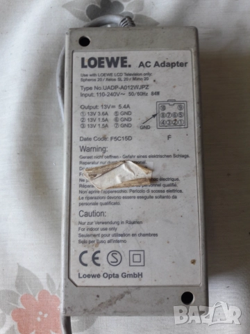  Зарядно  LOEWE UADP-A012WJPZ 13V 5.4A