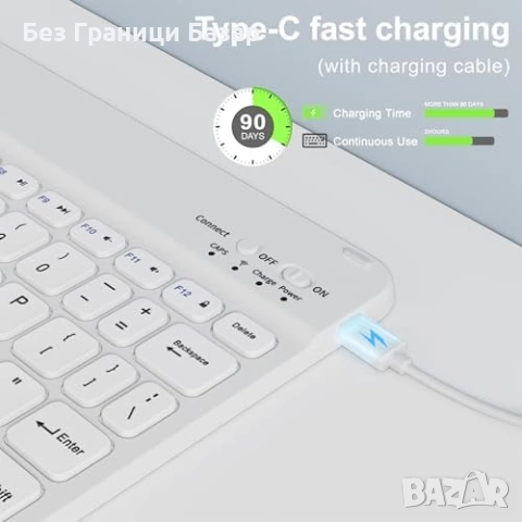 Нов TPU Калъф с Безжична Клавиатура за iPad 10th Gen таблет Айпад кейс, снимка 4 - Друга електроника - 54717088