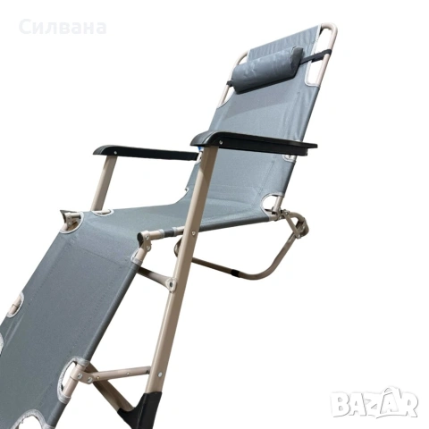 Градински шезлонг , снимка 4 - Градински мебели, декорация  - 55005915