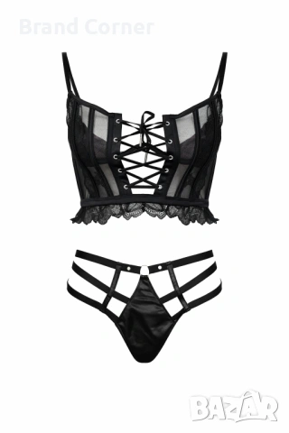 Hunkemöller сутиен бюстие с връзки и дантела - размер 80B