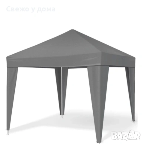 Сгъваема градинска шатра 3x3 м – Здрава метална конструкция, регулируема височина и защита от слънце, снимка 3 - Градински мебели, декорация  - 54079094