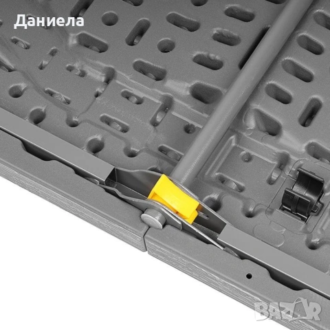 Сгъваема градинска и кетъринг маса 180x74 см - Тъмносива с дървесен ефект, снимка 11 - Други - 54779840