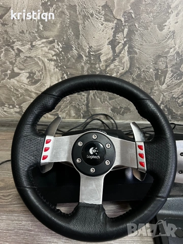 Logitech g27+shifter, снимка 2 - Джойстици и геймпадове - 54617084
