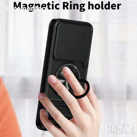 За Motorola Edge 70 Pro+ 5G / Edge 70 Pro 5G Магнитен TPU PC Калъф с Въртяща Халка, Стойка, Капаче з, снимка 10 - Калъфи, кейсове - 55440124