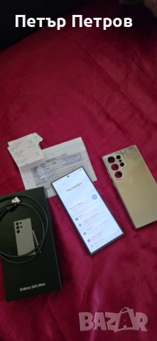 Samsung Galaxy S24 Ultra 512GB Titanium Gray ГАРАНЦИЯ! ПЪЛЕН КОМПЛЕКТ!-Неразличим от нов!, снимка 5 - Samsung - 54676416