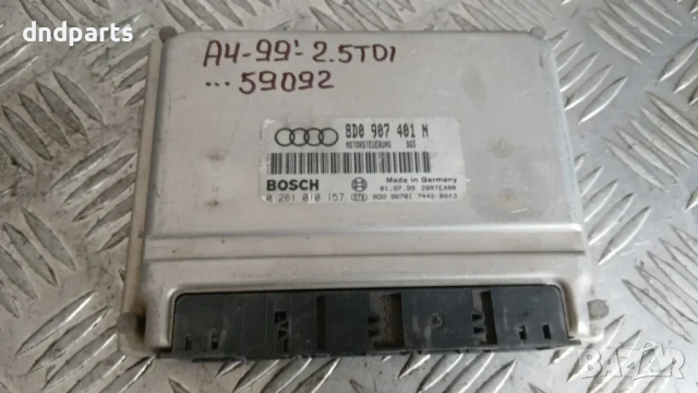 Компютър Audi A4 2.5 TDI 1999 8D0907401N 0281010157