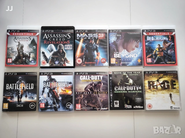 PS3 Игри – Лот от 10 Броя – 25.59 EUR – Оригинални Игри за PlayStation 3