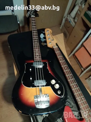 Klira Texas bass 351,Relic, West Germany 1960,short scale, sunburst, бас китара, снимка 4 - Китари - 55652044