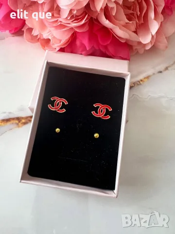 дамски обеци chanel , снимка 3 - Обеци - 55646634