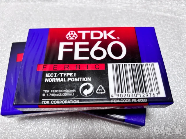 Нови! Запечатани! Аудио касети TDK FE60 FERRIC IEC I / TYPE I NORMAL POSITION, снимка 7 - Аудио касети - 54218757
