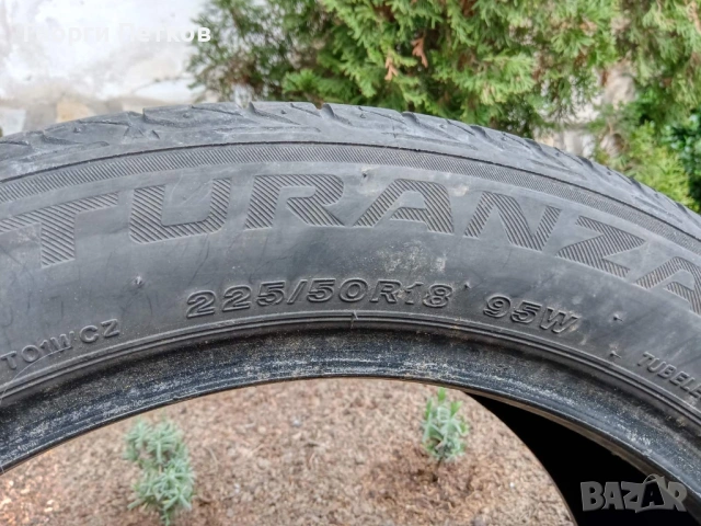 Летни гуми Bridgestone TURANZA T001- 225/50R/18 95W - 4 броя за 50 €.., снимка 5 - Гуми и джанти - 54219640