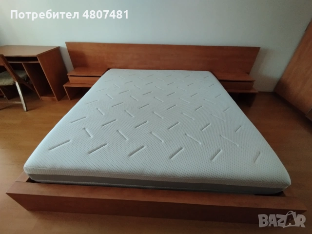 Продавам спалня + матрак 180х200