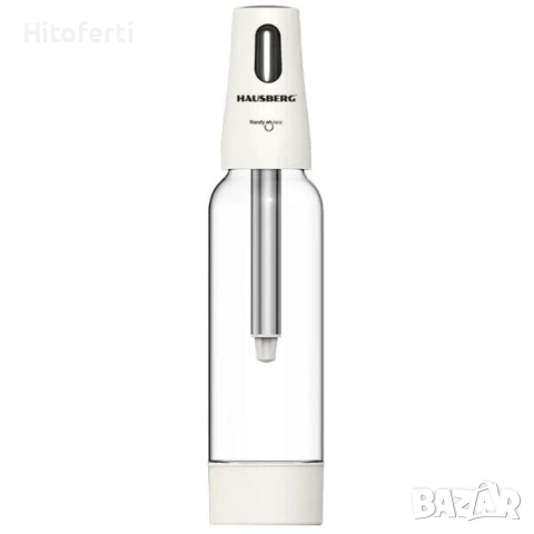 Машина за сода, 1L контейнер, екологична, бяла HAUSBERG HB-6042AB, снимка 3 - Други - 54151905