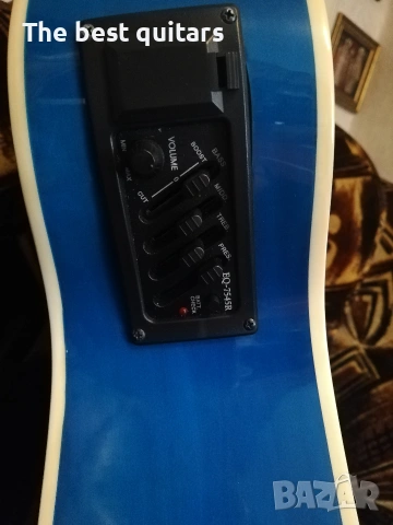 Електроакустична китара Tiger с калъф, снимка 11 - Китари - 54369950