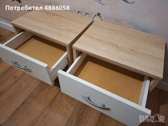 2бр. нощни шкафчета от Mömax - използвани, снимка 3 - Шкафове - 55286161