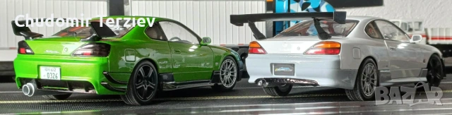 Solido 1:18 Nissan Silvia S15 мащабни модели коли 2бр., снимка 2 - Колекции - 54265603