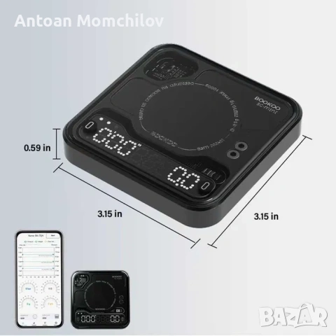 Кафе везна BOOKOO Themis Mini SC-mini Bluetooth, снимка 2 - Кафемашини - 54805391