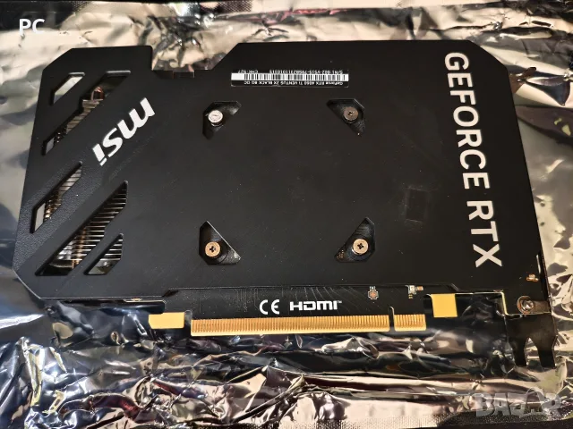MSI GeForce RTX 4060 Ti VENTUS 2X BLACK 8GB GDDR6 Тествана и обслужена с падове/паста, снимка 3 - Видеокарти - 55591747
