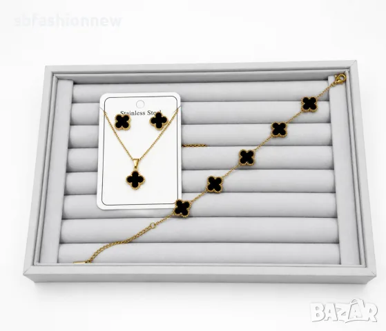 Van Cleef gold black комплект