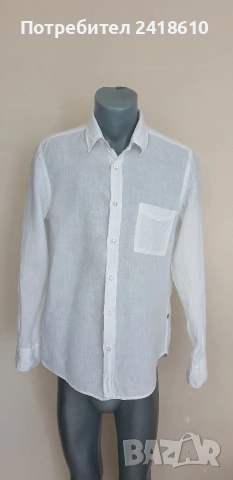 Hugo Boss Relegant_6 Len Regular Fit Mens Size M / XL НОВО! ОРИГИНАЛ! Мъжки Ленени Ризи., снимка 4 - Ризи - 54822034