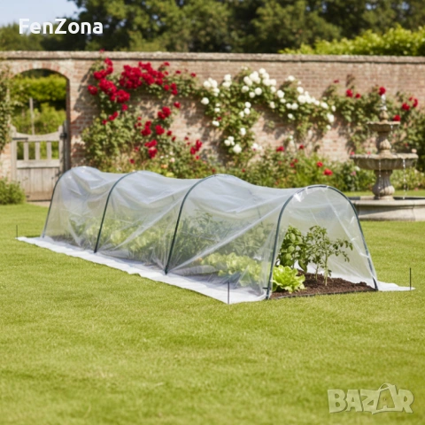 Мини оранжерия - сгъваема, практична и идеална за всеки градинар - 1,8 х 6м, снимка 8 - Оранжерии - 54051619