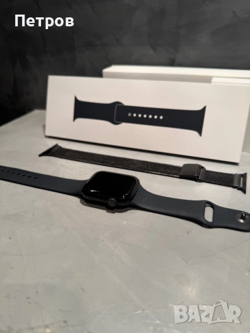 100%! КАТО ЧИСТО НОВ Apple Watch 9 45 mm + гаранция, снимка 6 - Смарт гривни - 54101810