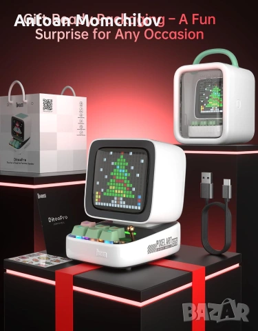 Bluetooth колонка Divoom Ditoo Pro Pixel Art, снимка 7 - Друга електроника - 54964430